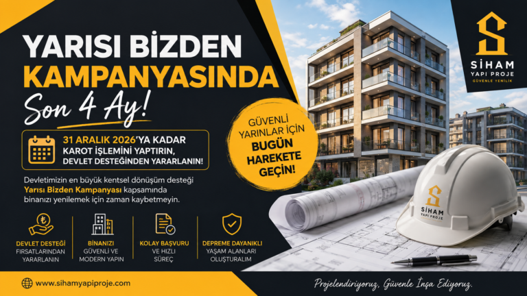 Kentsel Dönüşüm “Yarısı Bizden Kampanyası” nda Son 4 Ay: Devletin En Büyük Fırsatı Kaçmasın!